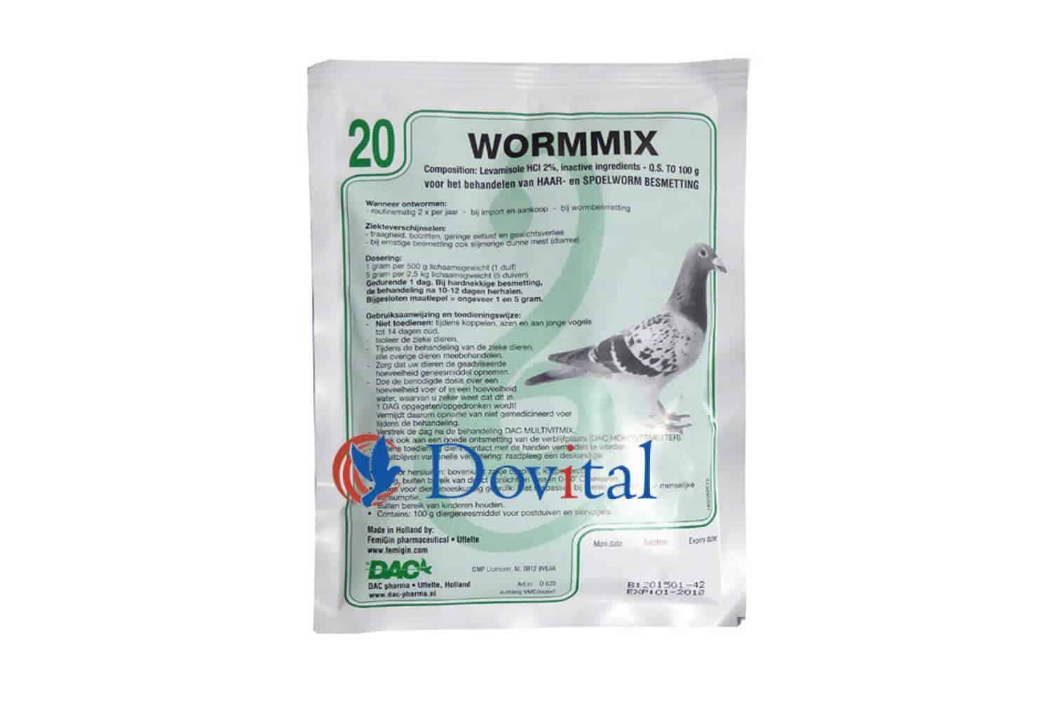 Dac Pharma Wormmix em pó