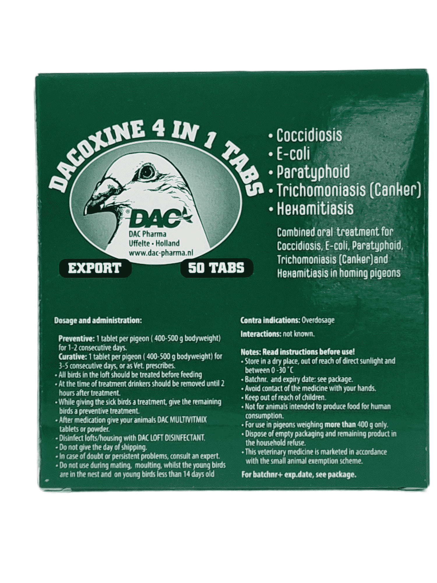 Dac Pharma Dacoxine 4 in 1 Tablet 50 tablet