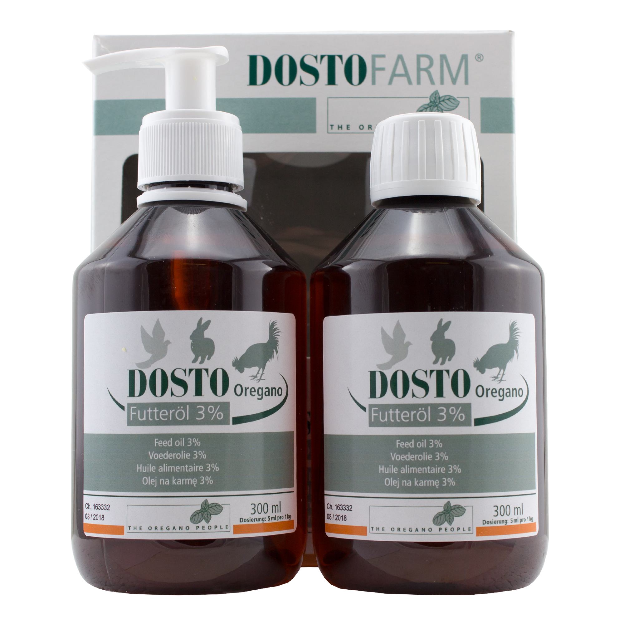 Vet-Schroeder + Tollisan Dosto Oregano olio di alimentazione 3% 2X 300ml