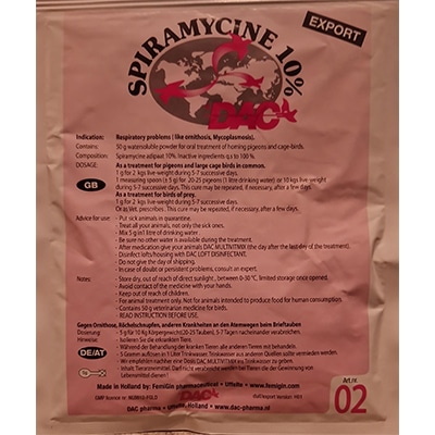 Dac Pharma Spiramycin 10% 50g