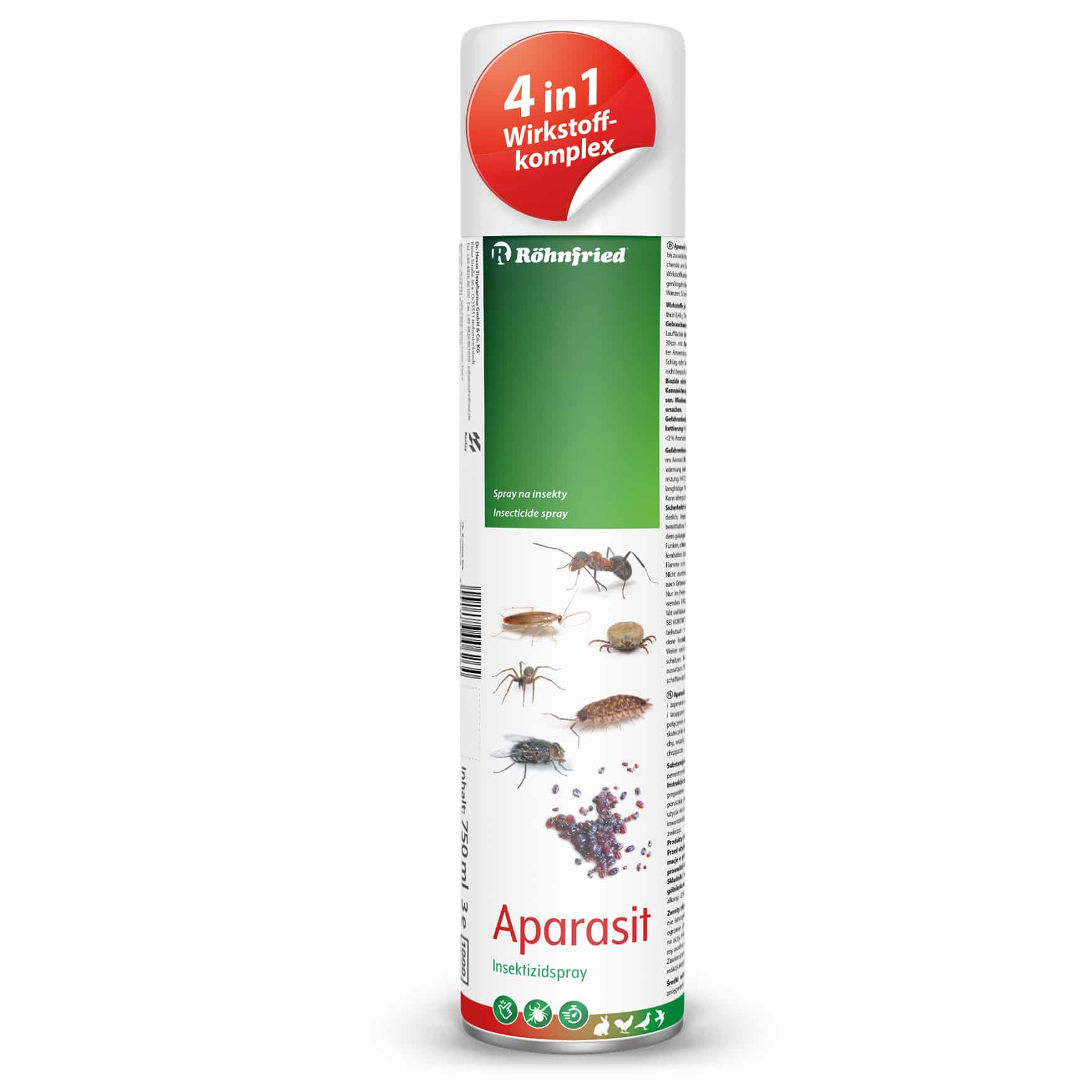 Röhnfried Aparasit Spray Anti-Insectes 750 ml