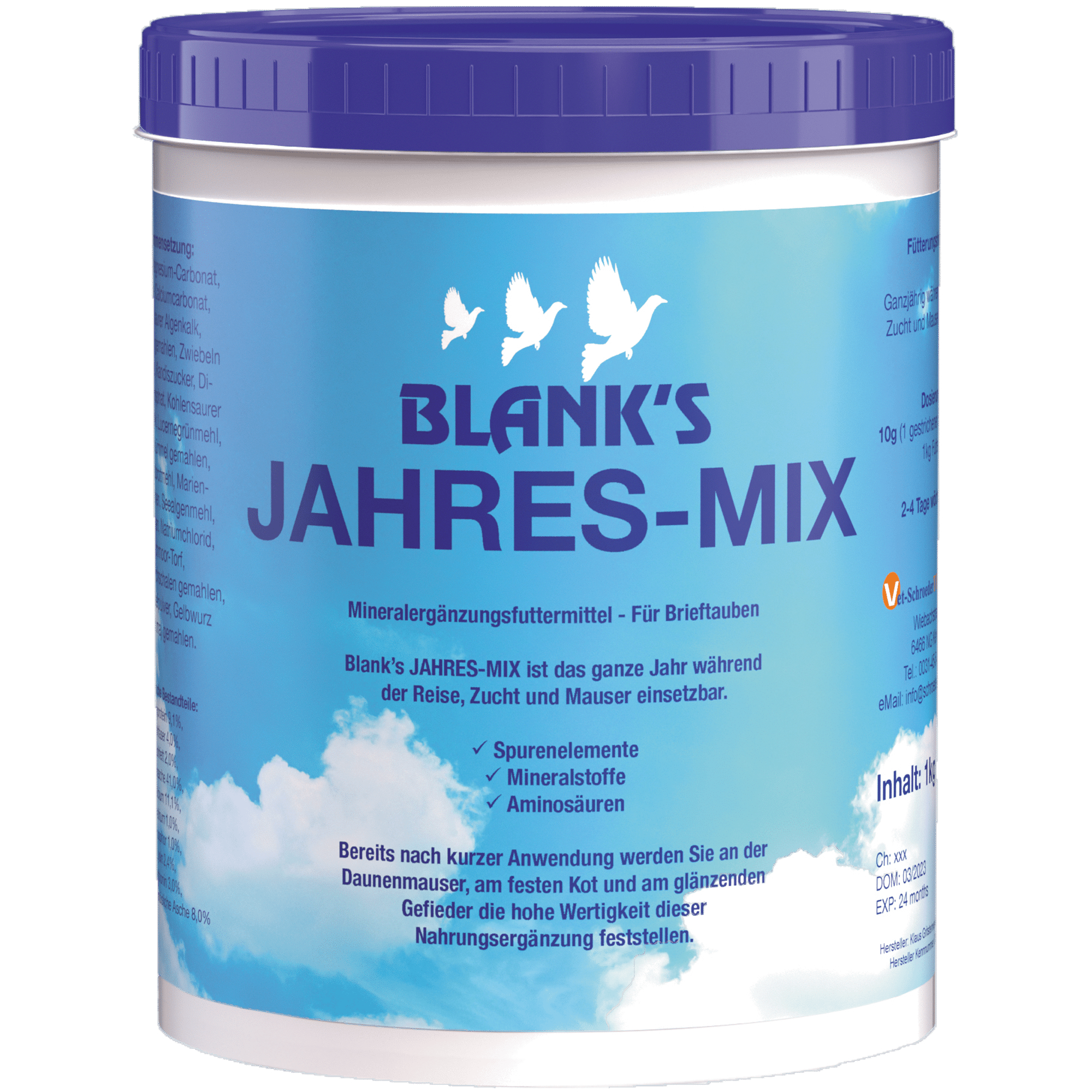 Vet-Schroeder + Tollisan Blank’s JAHRES-MIX 1000g