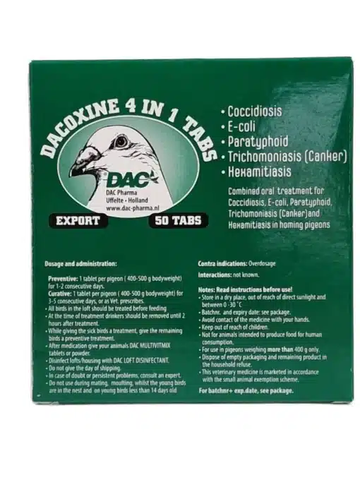 Dac Pharma Dacoxine 4 in 1 Tabs 50 tabl