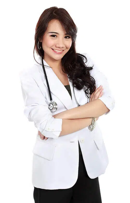 miling medical woman doctor